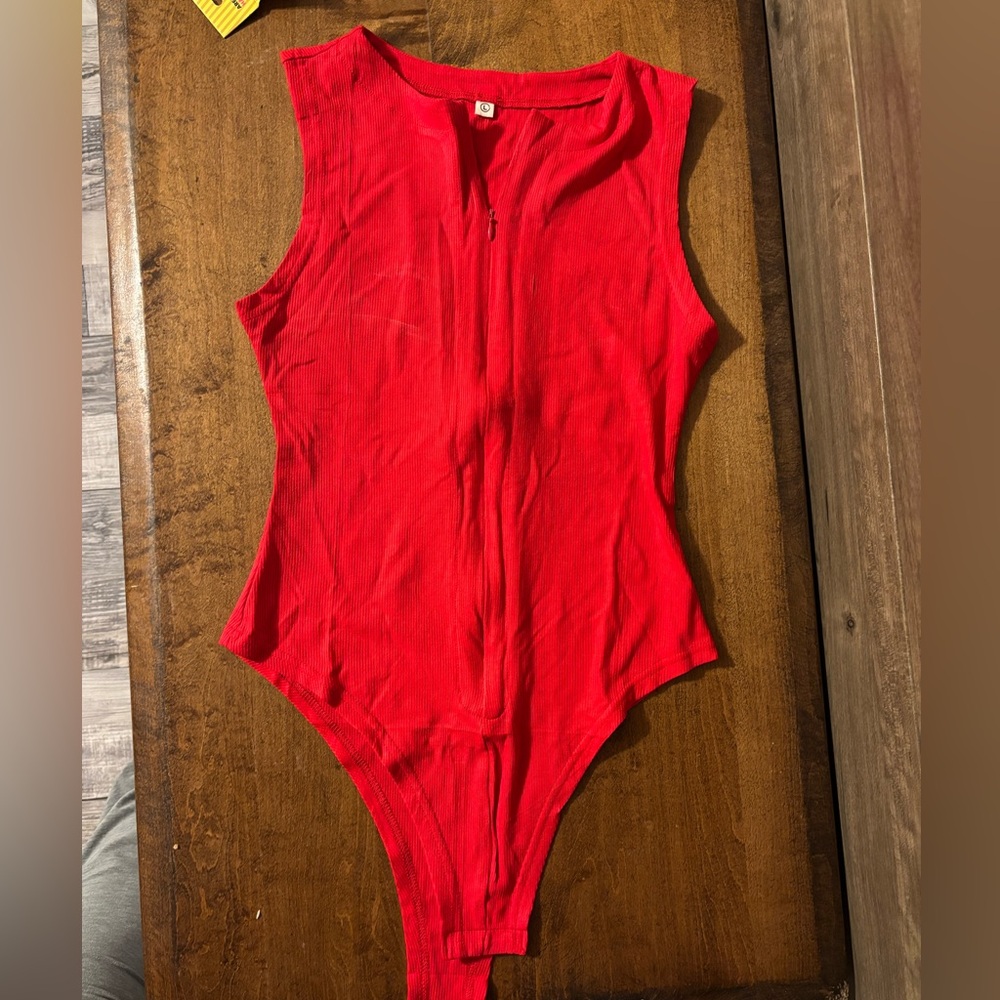 Amazon Vibrant Red Kids Bodysuit